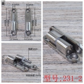 安望231 加厚配电箱电柜铰链精铸重型平开合页折页 2重型工业合页