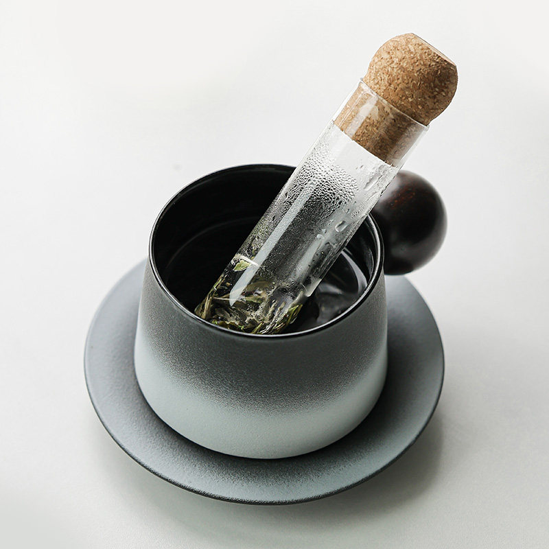 创意玻璃试管茶漏茶滤茶叶过滤器茶水分离内置茶隔泡茶神器过滤网图片