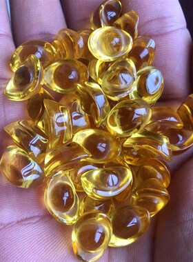 黄水晶元宝琉璃元宝小元宝百福米缸招财进宝聚财琉璃元宝创意摆件