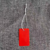 空白防水吊牌定制pvc塑料价格标签商标定做童装 挂牌线小卡片 女装