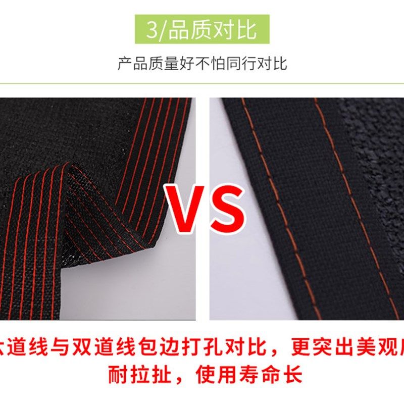 遮阳网防晒网网纱布遮阴隔热网黑色加厚加密庭院大棚厂房楼顶户外