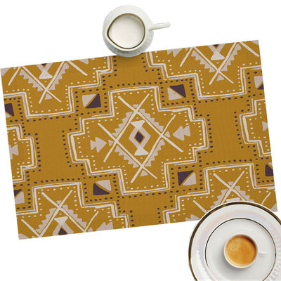 新波西米亚 隔热垫 PVC餐桌 防烫垫欧式防水餐盘垫西餐垫杯垫定制