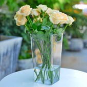 醒花桶手提透明亚克力花店专用花瓶深水养花桶家用鲜花大号醒花筒