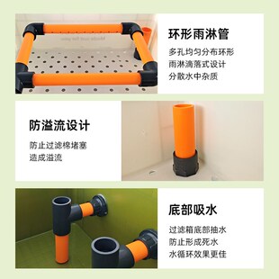 鱼缸过滤器周转箱静音上置滴流盒水循环外置过滤桶鱼盆鱼池过滤箱