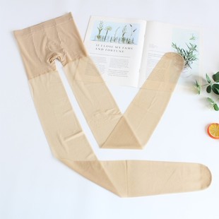 12双丝袜雨丝连裤袜宽T档夏天透明超薄包芯丝袜黑色职业连裤袜