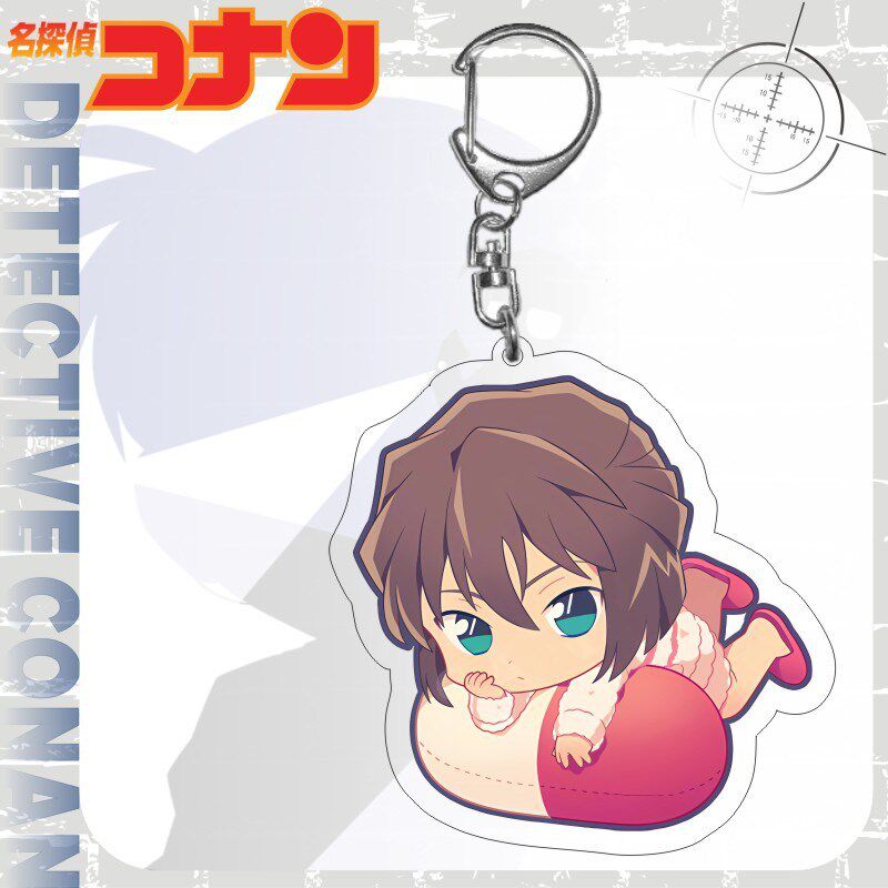 上新款灰原哀钥匙扣书包小挂件吊坠亚克力名侦探柯南卡通动漫周边