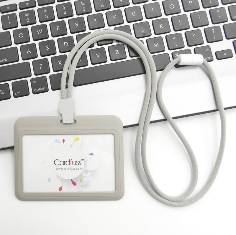 时尚圆绳挂绳吊牌员工牌公交卡工作牌工作证校园卡套卡带学生公交