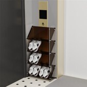 架子省空间室外楼道外鞋 电梯门口鞋 架简易超薄 架斜放式 入户极窄鞋