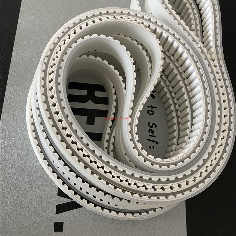 优选生产高力威四边磨同步带25AT10-1970+3PU白色聚氨酯环形同步