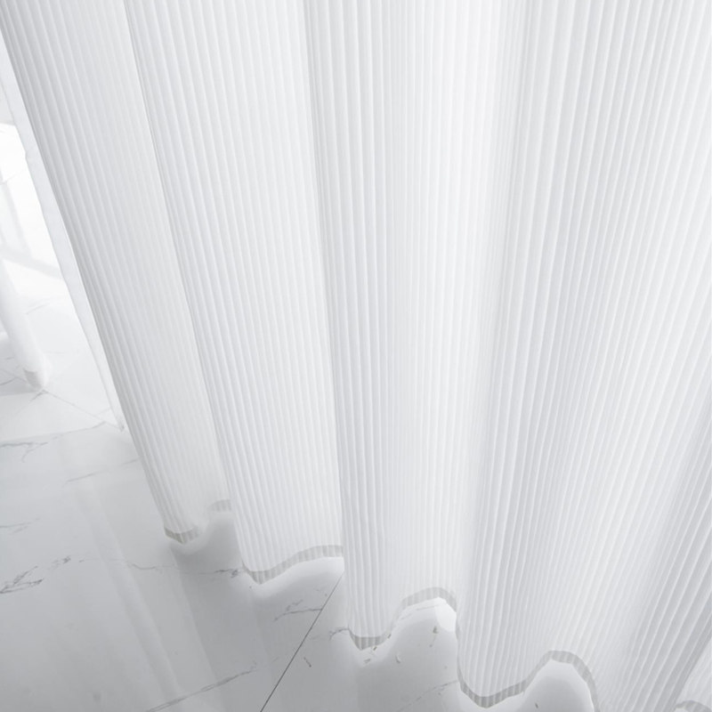 优选纱帘防蚊飘窗阳台半截2021新款客厅魔术贴自粘吸白沙橱窗门帘