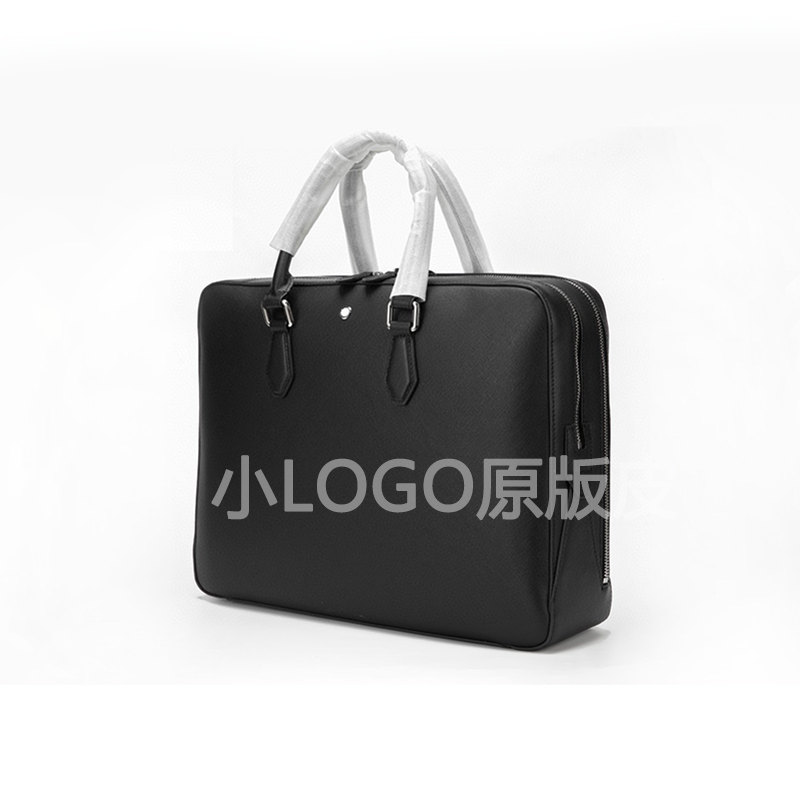 thumbnail for New Men's Briefcase Business Fashion Series Women's Leather Handbag Crossbody Bag Large Capacity Laptop Bag Classic