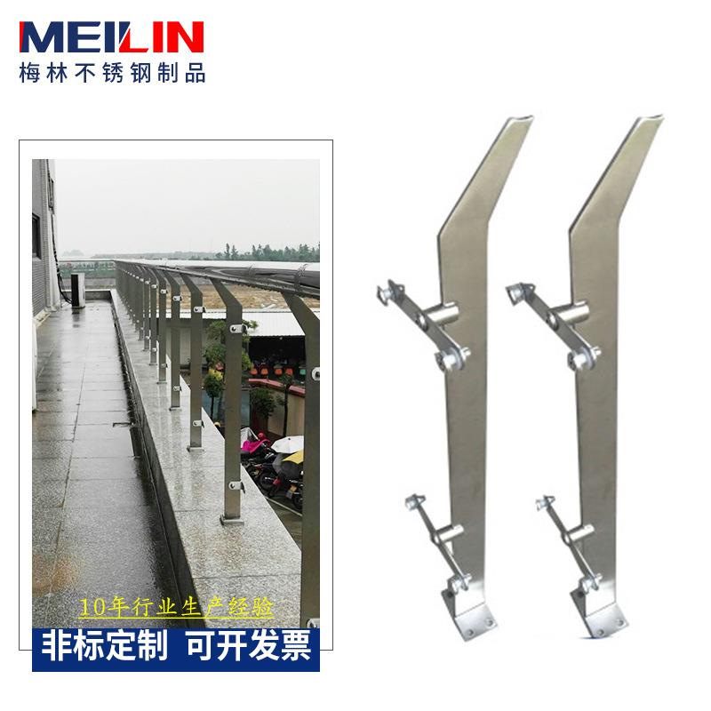 厂桥供应 不锈璃钢立XGN家柱304玻璃楼梯扶手立柱 梁玻栏杆护栏