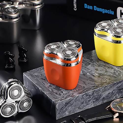 刮胡刀小巧电动便携男士迷你剃须刀家用胡须刀三刀头时尚涂鸦款