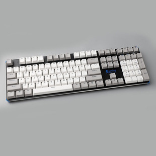 pbt两色不透光104键正刻MX十字口机械键盘键帽不掉字不打油