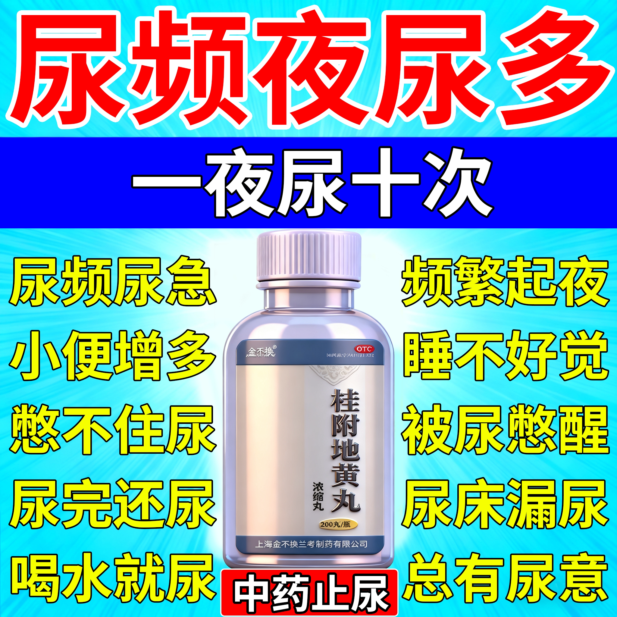 【金不换】桂附地黄丸(浓缩丸)200丸*1瓶/盒