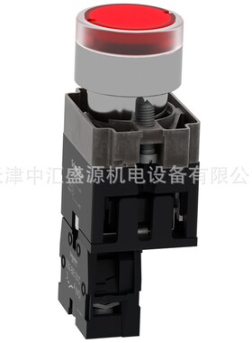 XB2BW34B1C红色AC/DC24V带灯按钮ZB2BWB41C+ZB2BW34C按钮开关