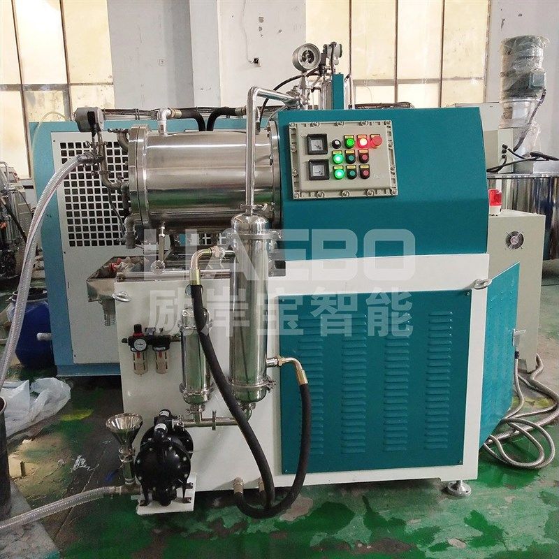 供应 30L动态棒销式陶瓷纳米卧式砂磨机 磷酸铁锂氧化铝砂磨机