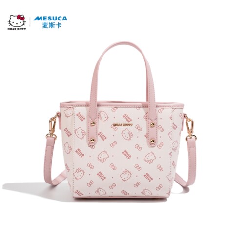 HelloKitty印花菜篮子百搭托特包