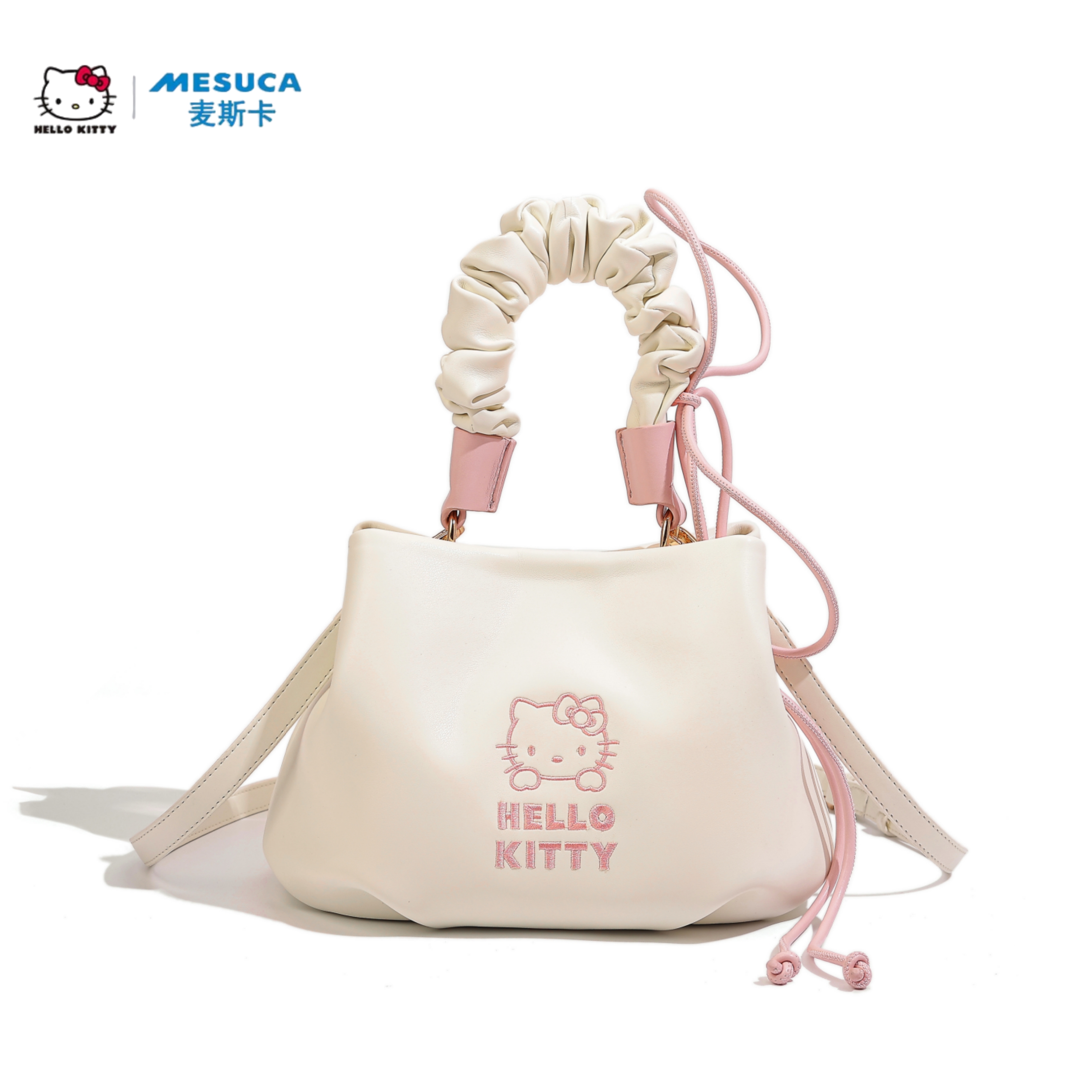 HelloKitty时尚小香风云朵水桶包