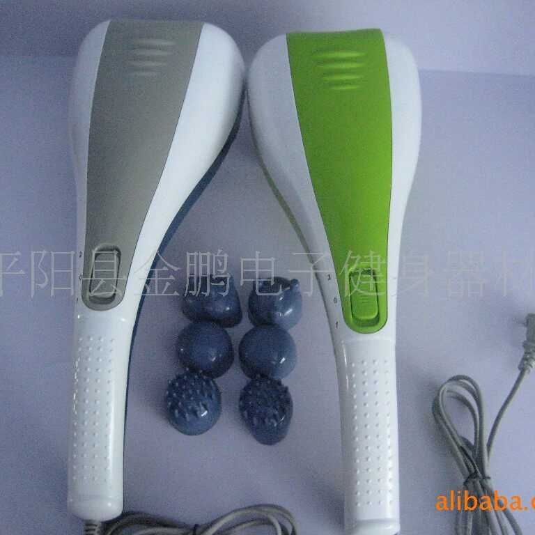 双头按摩棒颈背腰腿全身手持电动按摩器家用大力度振动按摩捶