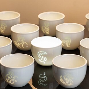 精选闲云居十二生肖玲珑茶杯2025新款高端精致女士聚财主人杯生日