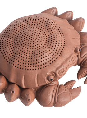 创意螃蟹一体过滤紫砂可养茶宠摆件茶滤茶道配件擦茶桌茶台装饰品