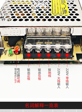 明纬24v1a开关电源25W12v2a S-25-24v/5V12V15V24V48V/LRS/NES/MS