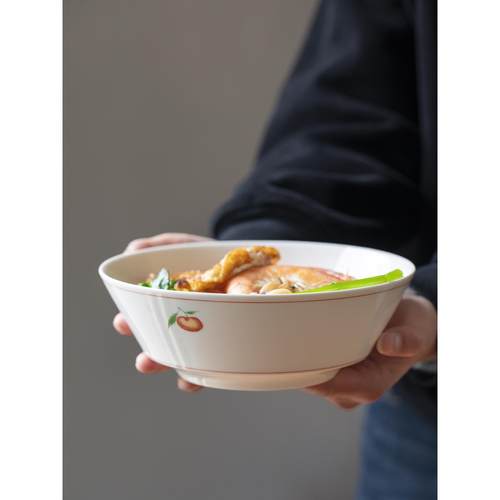 曼叙陶瓷8寸汤面碗家用2025新款泡面碗大容量赋彩景德镇喜庆餐具