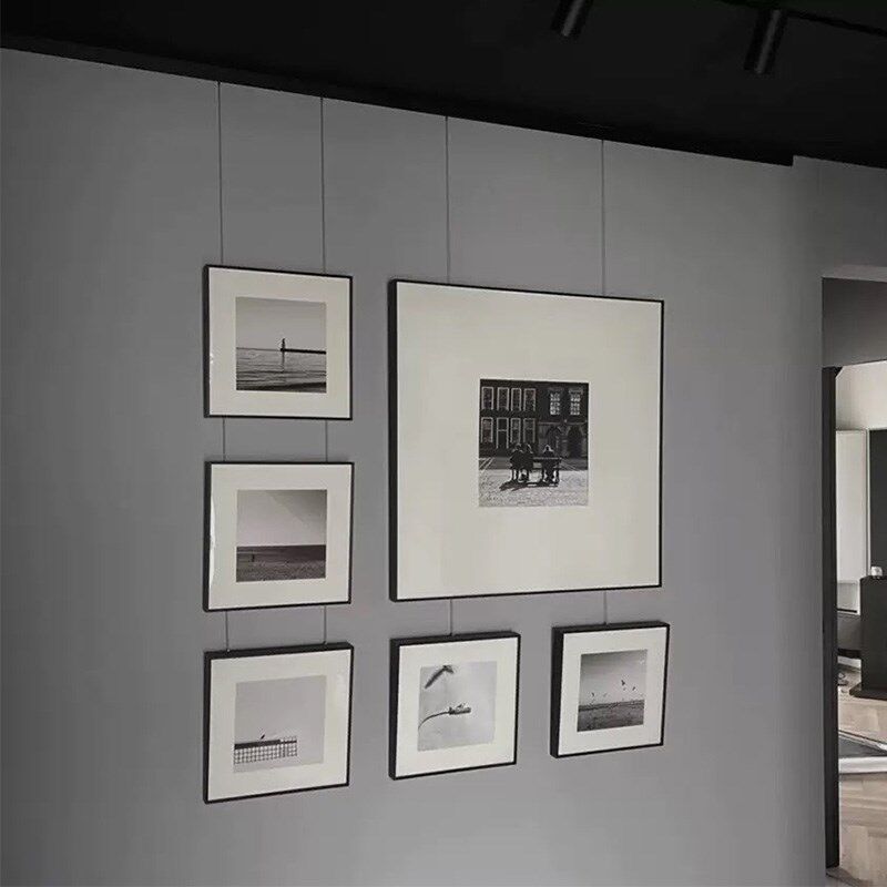 挂画轨道精品移动挂镜线挂画可调节挂画钩2条1.5米轨道含配件全套