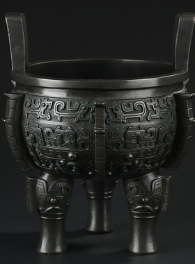 精选大仕缘 铜工艺品仿古青铜鼎家居摆件高档商务开业乔迁礼品入