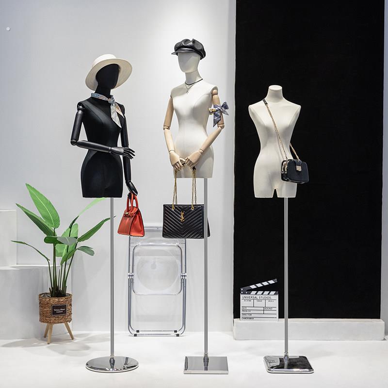 高档锁骨女装店模特架子服装店道具橱窗展示架小胸人偶人体假人台