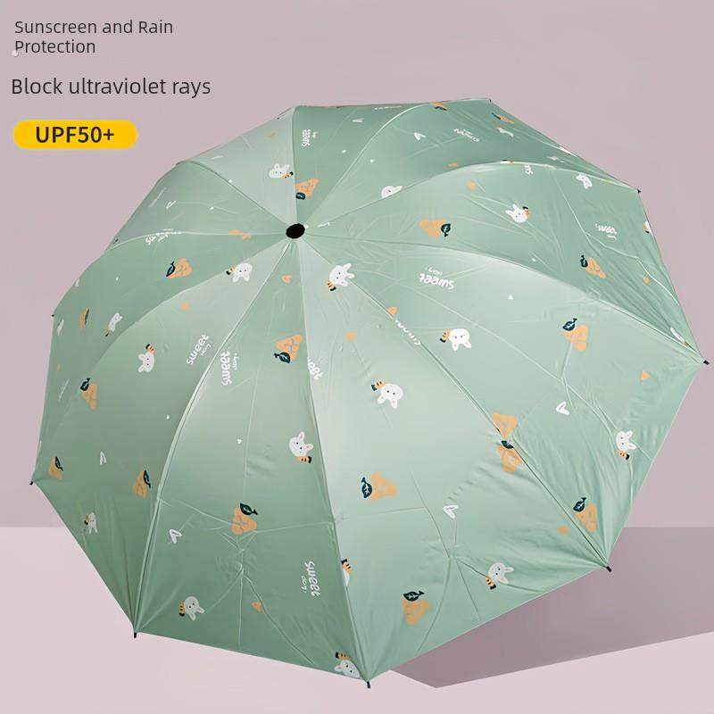 雨众手动大号折叠雨伞女学生上学专用两用晴雨伞太阳伞防晒遮阳伞