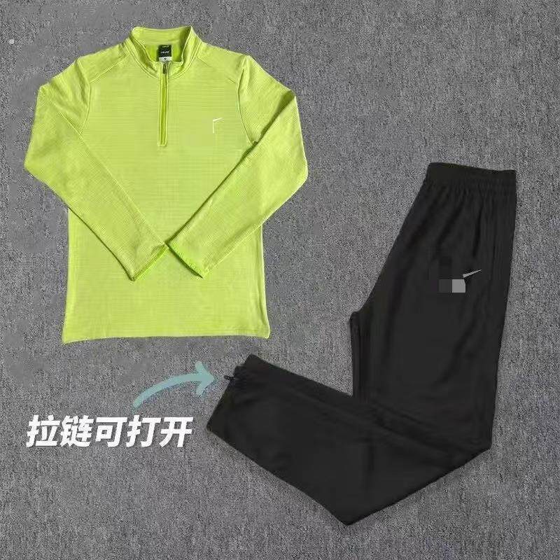 半拉链吸湿凉感透气运动上衣抗紫外线跑步骑行户外登山速干衣男