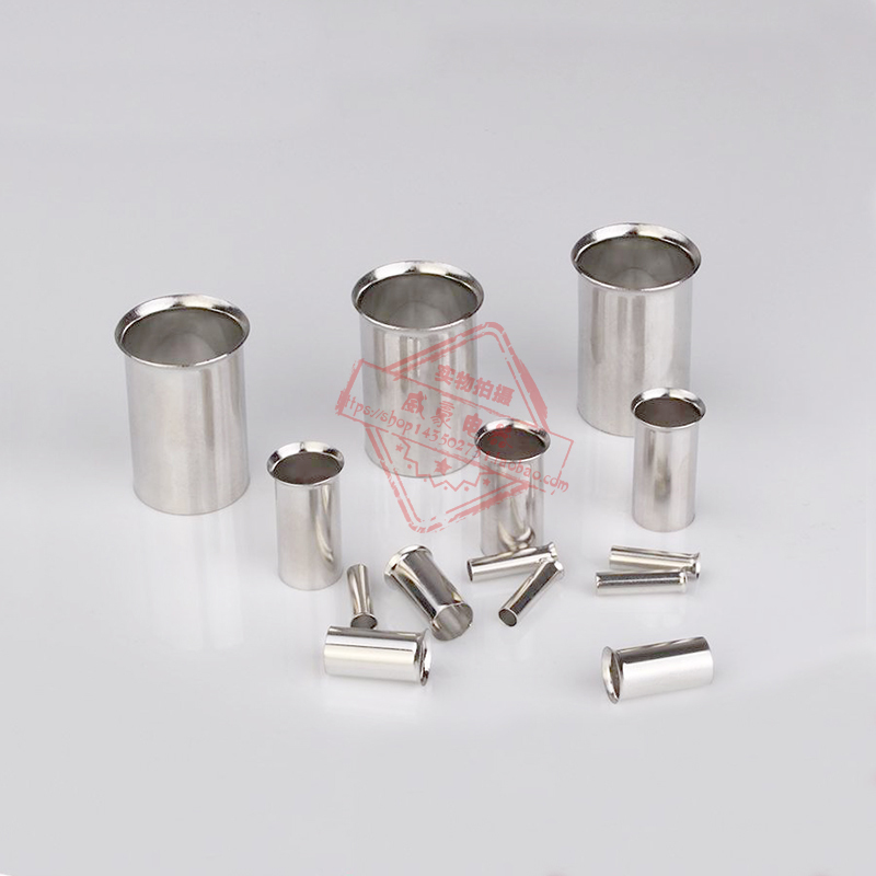 紫铜 EN1010 管型裸端头 冷压针形EN型接线端子 欧式线鼻子2000只