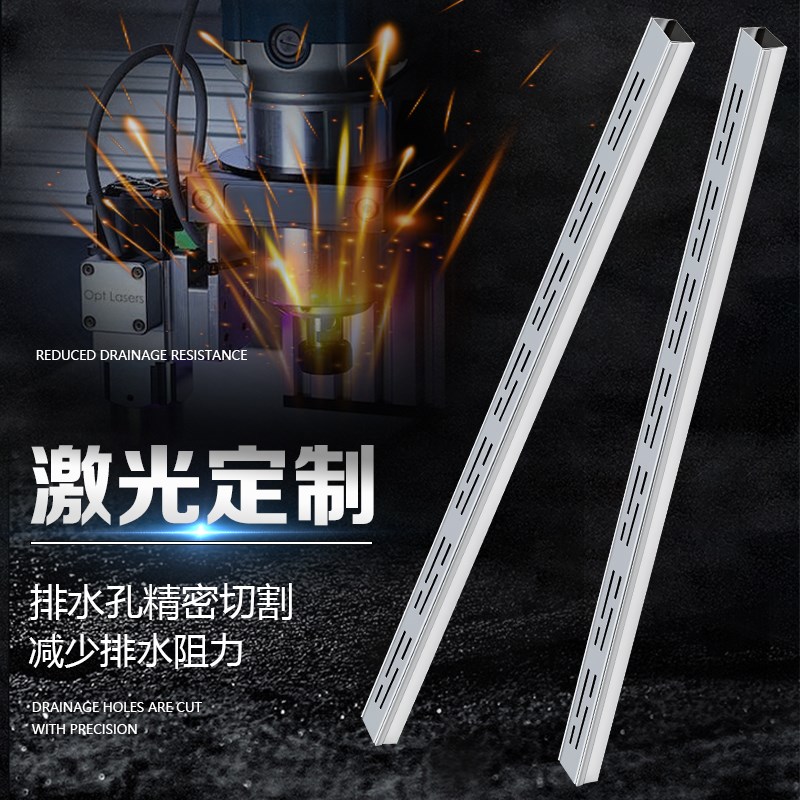 阳台排水沟不锈钢排水槽露台排水沟u型槽迷你厨房地沟下水道盖板