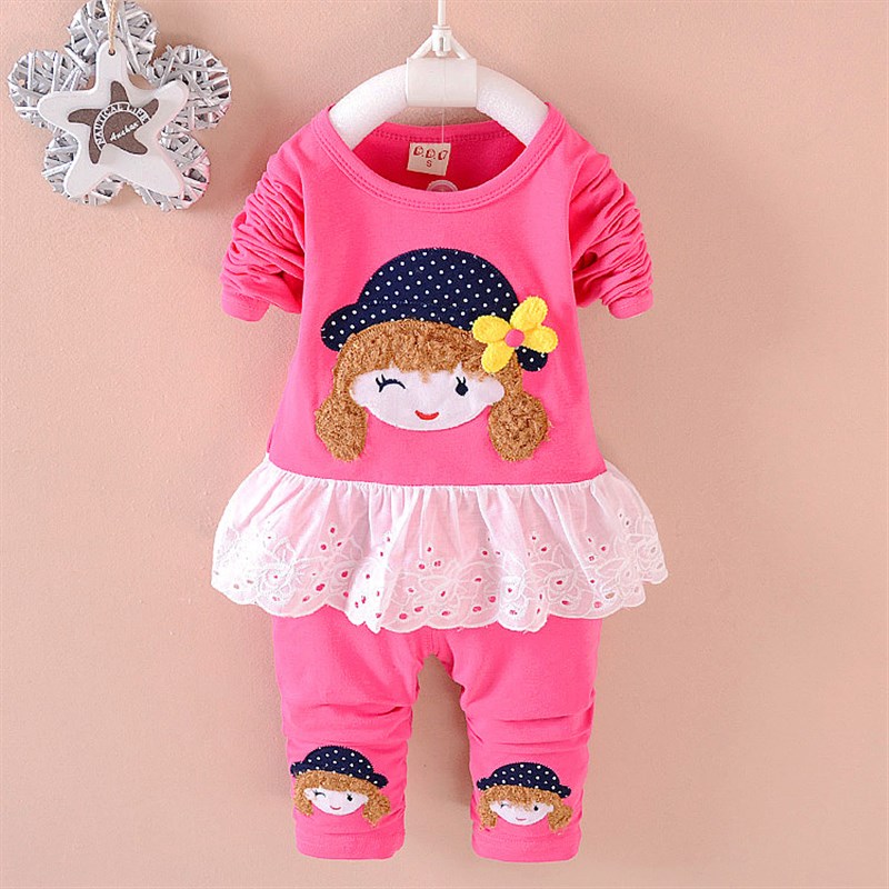 2024新款秋季童装1-2-3-4岁5岁婴儿春装套装婴儿服装女孩两件套