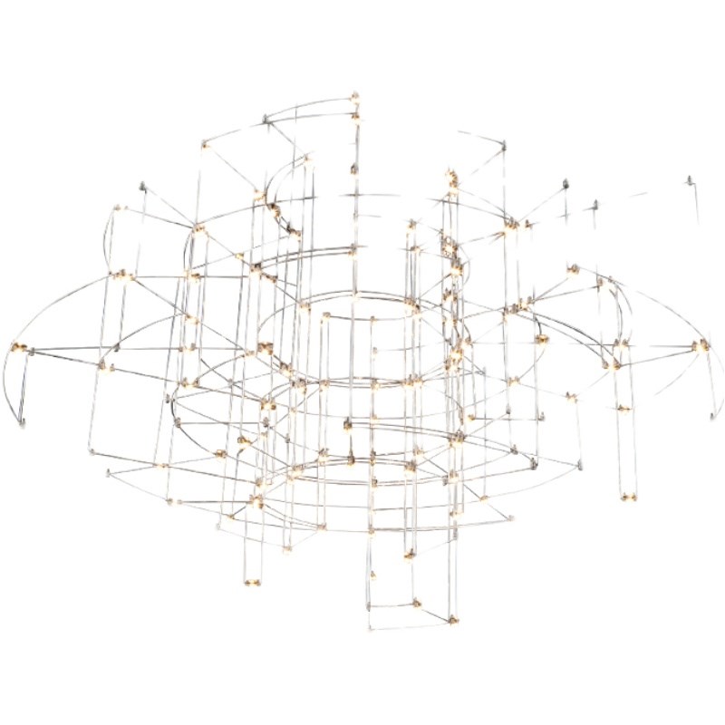 光立方满天星萤火虫客厅吊灯设计师样板房展厅不锈钢艺术异型灯具
