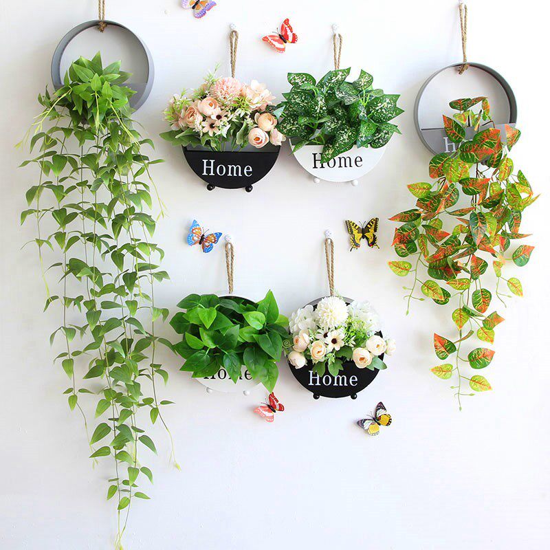 客厅卧室墙面房间简约装饰品墙壁饰墙上创意绿植挂饰挂件墙饰壁挂