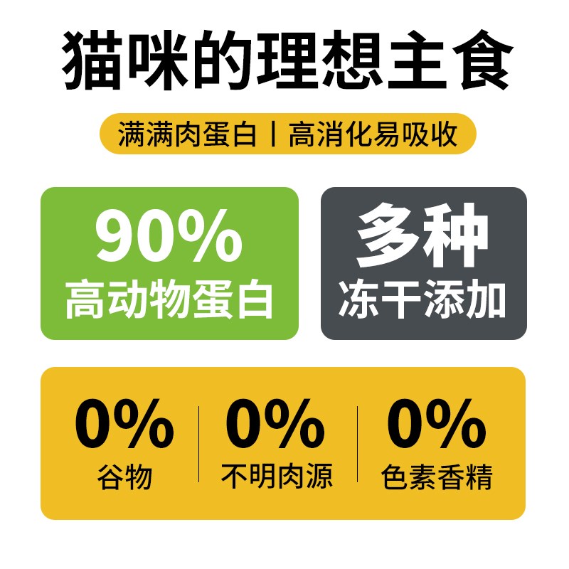 冻干猫粮10斤增肥发腮全价无谷幼猫5斤英短蓝小猫奶糕20成猫通用