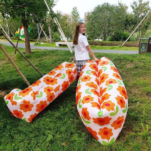 户外充气沙发 懒人音乐节野外露营沙滩便携成人可躺睡野餐演唱会