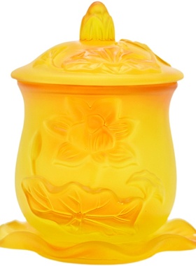 6号直播款  仿琉璃杯供杯净水杯 莲花杯 大悲水净水杯圣水杯