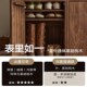 北美黑胡桃木鞋 实木入户大容量玄关柜 柜组合超薄置物柜岩板日式