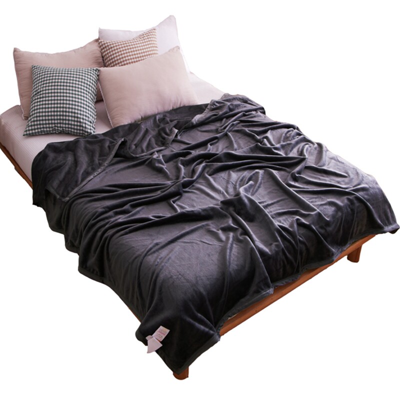 毛毯被子珊瑚冬季加厚办公室午睡毯子铺床学生宿舍床单单人法兰绒