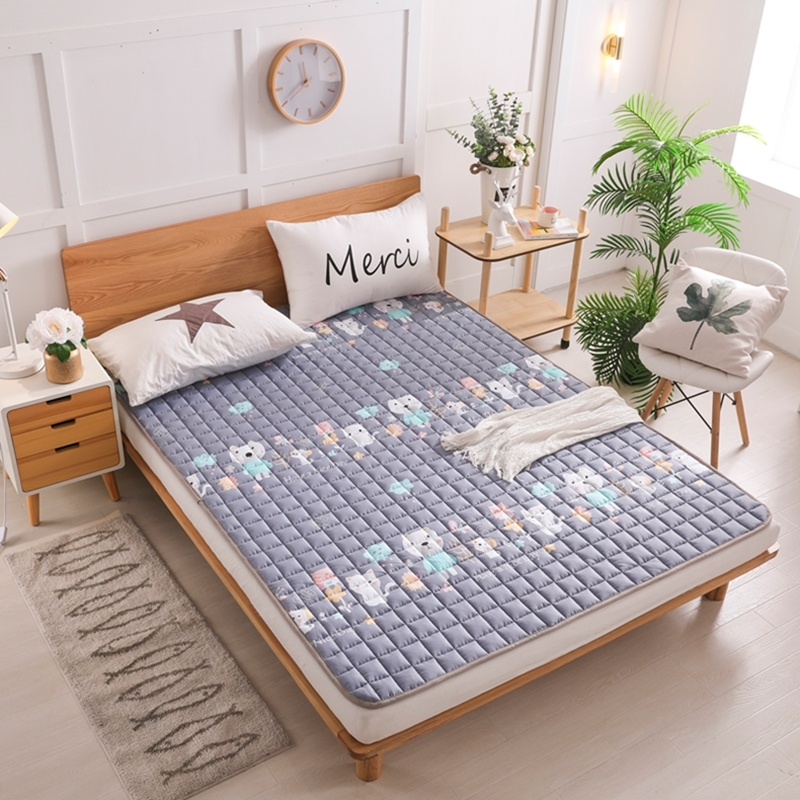 纯棉垫被蚊帐内床垫夏季薄款铺床的垫子一米五全棉防滑可机洗褥子