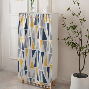 窗口遮挡帘遮挡杂物伸缩杆整体橱柜布帘衣柜柜子无门厨房置物架遮