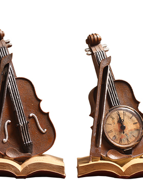 复古小提琴摆件创意家居客厅电视柜酒柜个性摆设室内装饰品道具