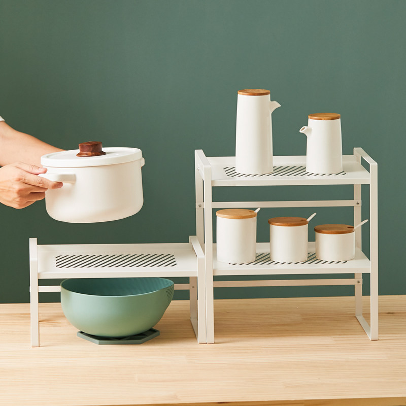 厨房置物架橱柜内分层储物架双层台面家用调料收纳分隔板盘子锅架,厨房/烹饪用具,厨房置物架/置物柜/角架,淘宝优惠券,粉丝福利购,淘宝优惠卷