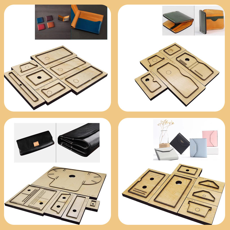 刀模定做 拉炼长短夹 皮具模具 DIY手工 卡包模具 激光木板刀