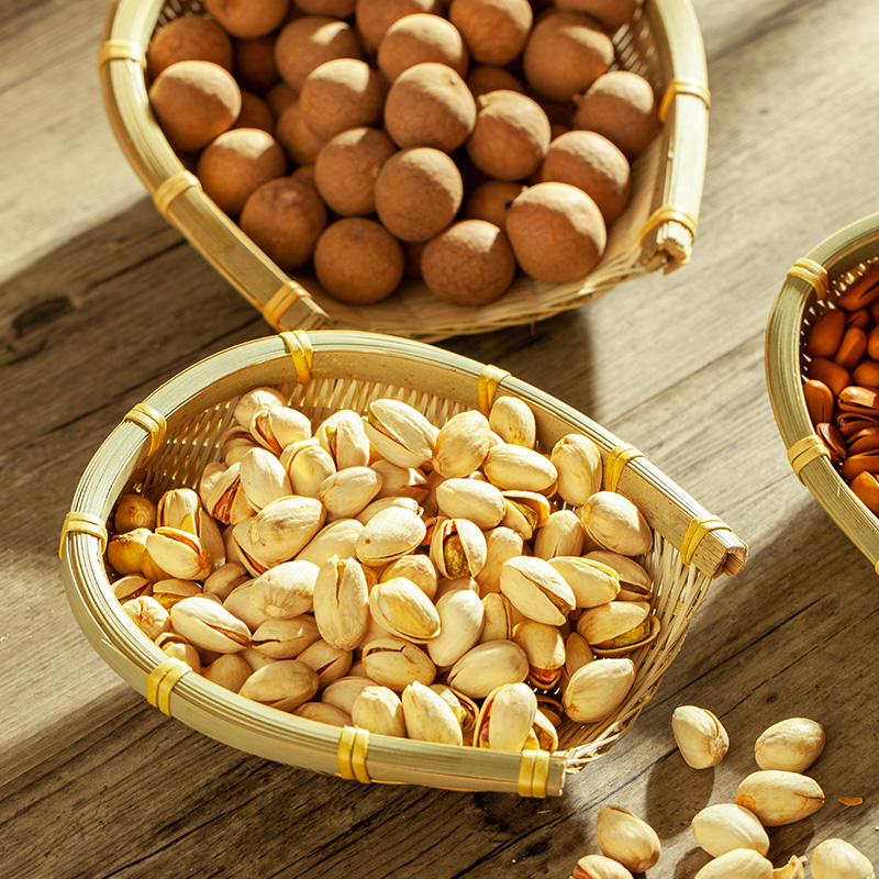 创意竹编制品家用竹青筲箕厨房洗菜水果手工农家簸箕零食收纳竹筐