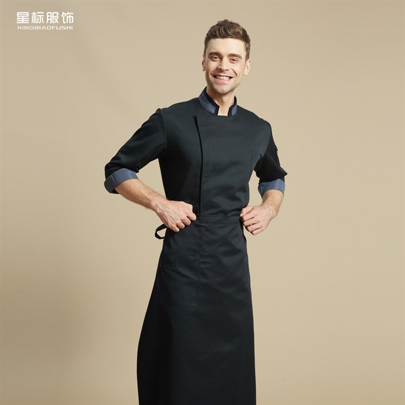 厨师工作服七分袖男酒店厨房工作制服厨衣西餐厅饭店后厨厨师服